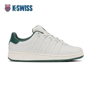 【K-SWISS】經典運動鞋 CLASSIC VN 休閒 男鞋 米白綠色 07321-116-M