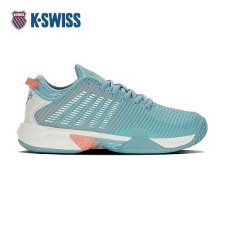 【K-SWISS】休閒運動鞋 HYPERCOURT SUPREME 休閒鞋 女 藍蜜桃橘色 96615-407-M