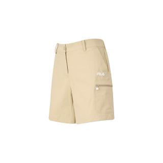 【FILA】FILA 女平織短褲-卡其 5SHA-1744-KK