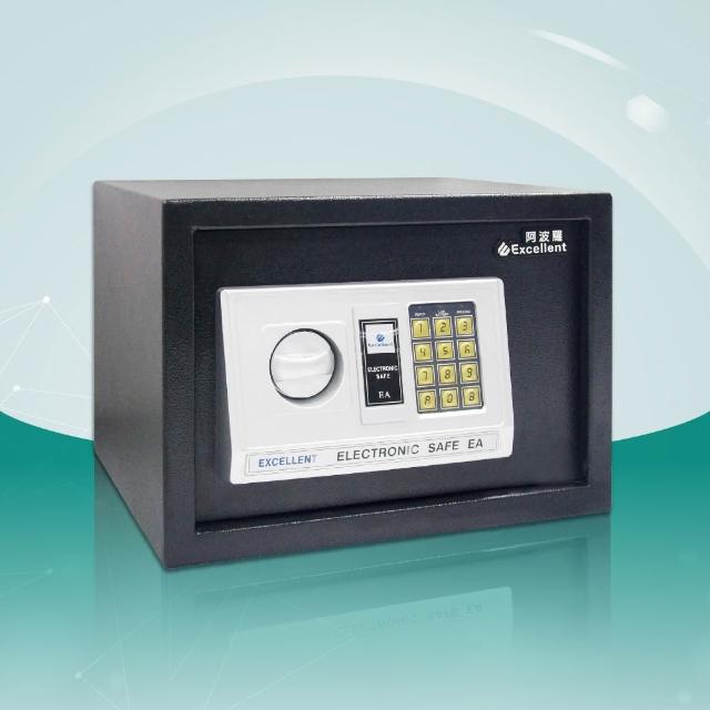 Excellent阿波羅 EA-25P Excellent阿波羅 EA-25P 智慧型數字密碼保險箱,採用特殊鋼材製作,堅固耐用防盜效果佳。外尺寸25x35x25cm,內尺寸24.5x34.5x19cm,重量僅7kg,便於安裝與移動。使用電池供電,支援數字密碼開鎖,內容物包含副鑰匙、保固卡及說明書,另贈膨脹螺絲1組。產自中國,享有3年以上保固,是居家辦公理想的防盜儲物解決方案。