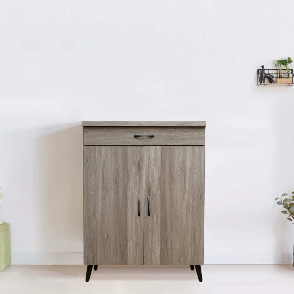 【ASSARI】2.7尺艾維斯木心板附抽鞋櫃