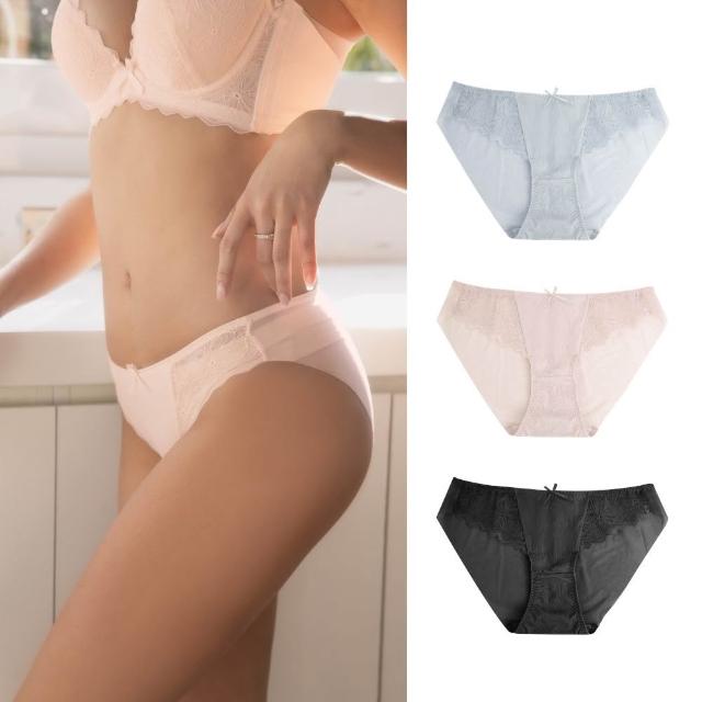 【myBRA】QQ美波-輕甜款 | 性感透氣網紗三角褲（共三色）