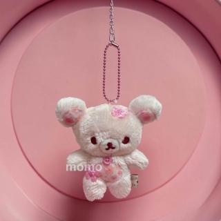 【Rilakkuma 拉拉熊】櫻花拉拉熊-迷你Q吊飾