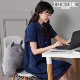 【YVONNE 以旺傢飾】犀牛背部靠枕-迷霧灰