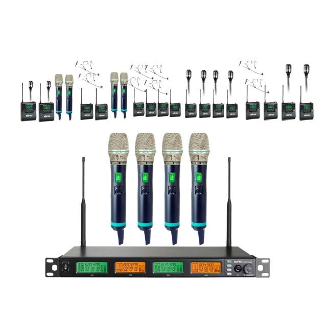 【MIPRO】ACT-545 配4手握式麥克風ACT-500H / MU80A(UHF類比寬頻四頻道無線麥克風)