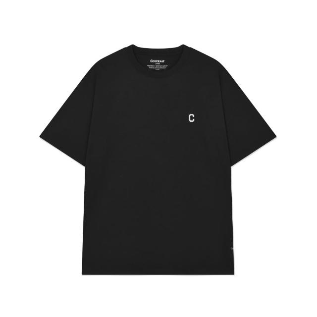 【COVERNAT】小C Logo機能短袖T恤(UNI短袖上衣 黑色)