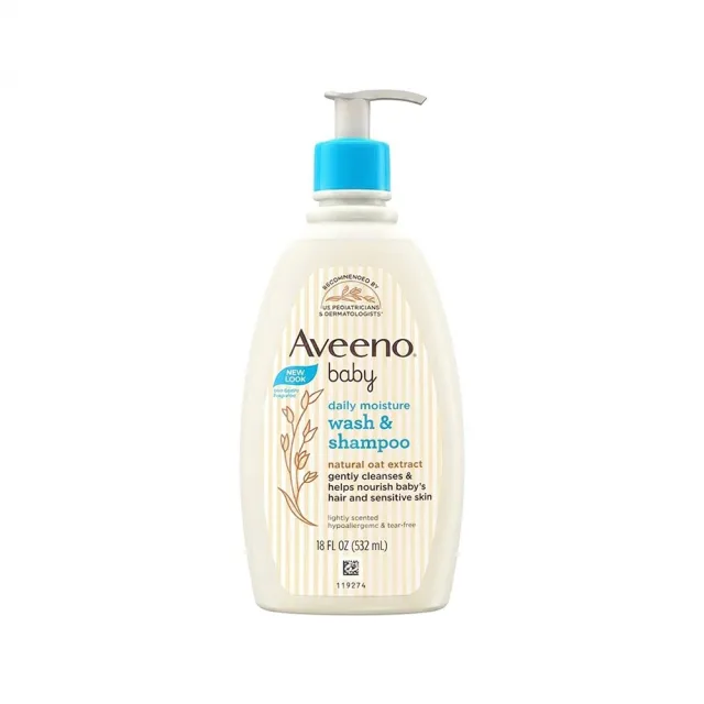 【Aveeno 艾惟諾】嬰兒燕麥沐浴洗髮露532ml(國際航空版)