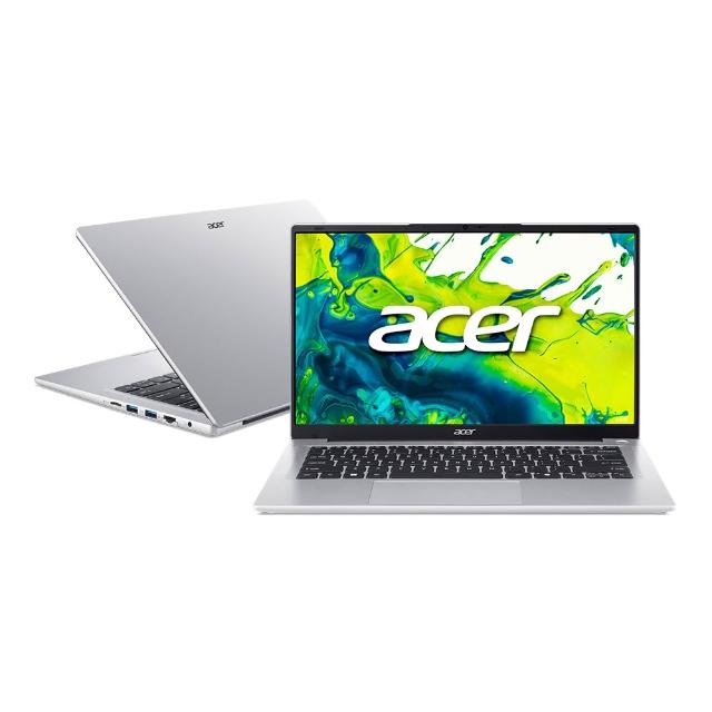 【Acer 宏碁】筆電包/滑鼠組★14吋四核心文書效能筆電(Aspire Lite/AL14-34P-C4V5/N150/4G/128G/W11S)