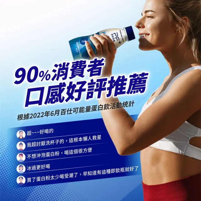 【PF+ 運動營養】能量蛋白飲310mLx24入_共2箱_可可風味(BCAA / 高蛋白 / 分離乳清蛋白)