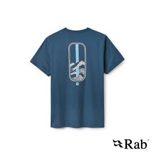 【RAB】Stance Strata Tee 日常休閒有機棉T恤 男款 暴風藍 #QCC43