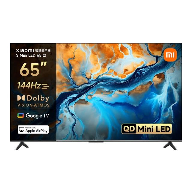 【小米】官方旗艦館 家電快配★65型4K Mini LED 144Hz Google TV杜比智慧聯網顯示器(S mini 65)