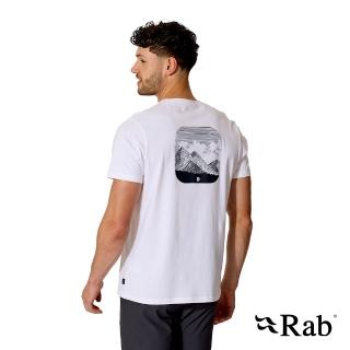 【RAB】Stance Traverse Tee 戶外休閒柔軟有機棉T恤 白色 男款 #QCC45