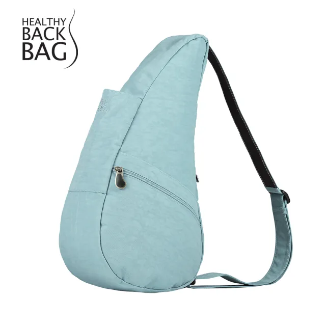 【HEALTHY BACK BAG】官方直營-基本款 TEXTURED NYLON SMALL 斜背包-湖水藍 男包 女包 側背包 大容量包