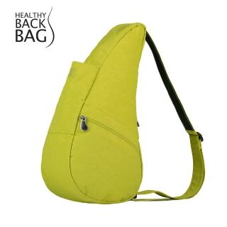 【HEALTHY BACK BAG】官方直營-基本款 TEXTURED NYLON SMALL 斜背包-萊姆黃 男包 女包 側背包 大容量包