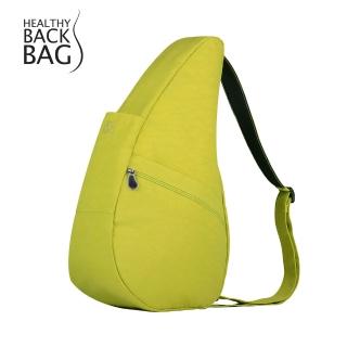 【HEALTHY BACK BAG】官方直營-基本款 TEXTURED NYLON MEDIUM 斜背包-萊姆黃 男包 女包 側背包 大容量包