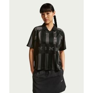 【NIKE 耐吉】短袖上衣 女 AS W NSW STREET OS SS STRP JSY 運動 休閒 Oversize 黑 (IO0914010)