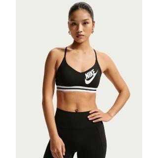 【NIKE 耐吉】運動內衣 女 AS W NK INDY LS LOGO BRA 運動 休閒 低強度支撐 Dri-FIT 黑 (IM9923010)