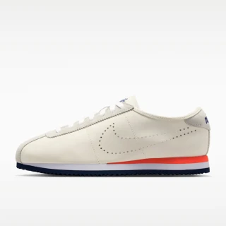 【NIKE 耐吉】W Cortez LT 女 運動休閒鞋 阿甘鞋 舒適 緩震 米白 藍 橘紅(HQ1841-101)
