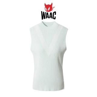 【WAAC】SUMMER RIBBED KNIT SLEVELESS TOP 女士 高爾夫高領背心(WWWAM26401)