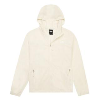 【The North Face】TNF 休閒 運動 防風寬鬆連帽外套 W SUN CHASE WIND JACKET- AP 女 米白 (NF0A8CJZQLI)