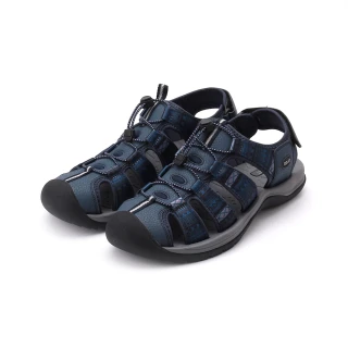 【鞋全家福】RED ANT 護趾束帶運動涼鞋 藍 男鞋