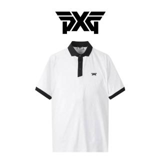 【PXG】JACQUARD COLLAR 男士 高爾夫POLO衫 白(PKMPM2217)