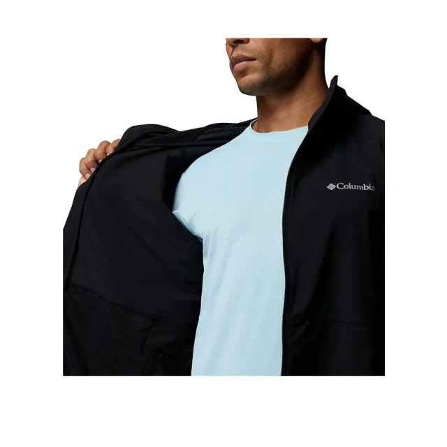 【Columbia 哥倫比亞】男款-防潑水外套-Trailborne™Jacket-黑色(UWE36140BK/KS)