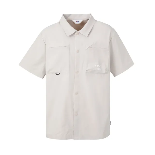 【FILA】FILA 男平織襯衫-沙棕 1WSA-1104-BG