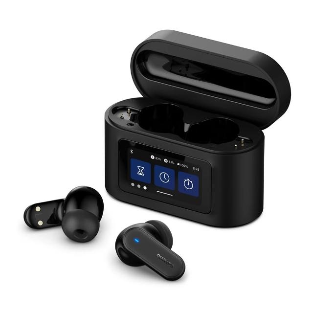 【Philips 飛利浦】TAT6000 PRO 智能觸控螢幕藍牙耳機(把你聽見的全面升級全境聆聽)