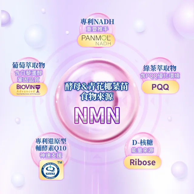 【Gelovery 愷達生醫】NMN+NADH燕窩酸再青春(30包/盒 業界首創雙主打星和最高含量 藍莓口味酸甜好吃無腥味)