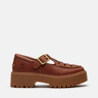 【Timberland】女款鐵鏽色Stone Street厚底瑪莉珍鞋(A4188EM6)
