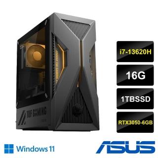 【ASUS 華碩】TUF GAMING i7電競桌機(i7-13620H/16GD5/1TSSD/RTX3050-6G/W11/H-T500MV-13620H492W5