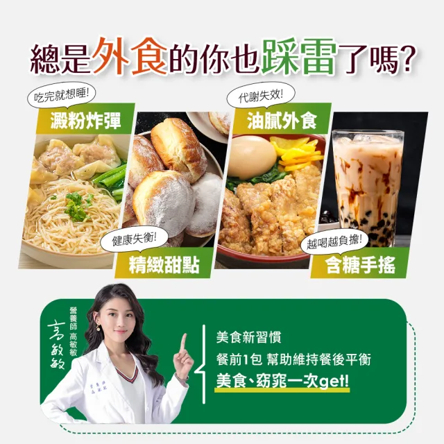 【funcare 船井生醫】倍熱 食事對策FIP100纖維粉(20包/盒)X2  (健康食品三功效、大餐.外食必備/膳食纖維)