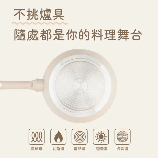 【Fackelmann】米嵐系列28CM陶瓷不沾鍋深炒鍋(IH爐可用鍋/電磁爐適用)