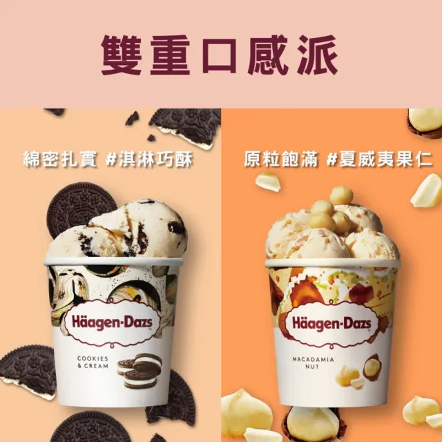 【Haagen-Dazs 哈根達斯】繽紛嘉年華迷你杯14入組100ml(11種經典口味 一次滿足)