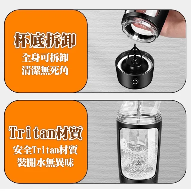 【TAI LI 太力】2入組 心悅自動攪拌杯 630ml 咖啡杯 搖搖杯 蛋白粉杯 隨行杯 保溫杯 禮物 攪拌杯