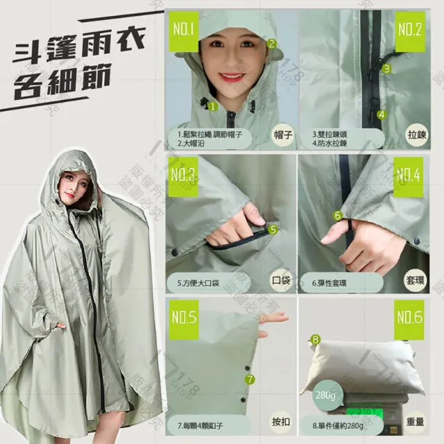 【GE嚴選】一件式斗篷雨衣(披風雨衣 連身雨衣 機車雨衣 騎車雨衣 雨衣 成人雨衣)