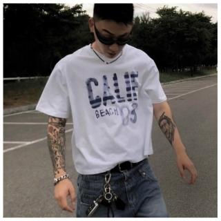 【Dition】美式California短袖上衣 復古水洗短T 男女可穿 oversize