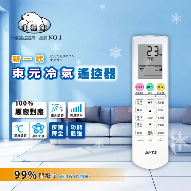 【Dr.AV 聖岡科技】TECO東元、APTON艾普頓、Gibson吉普生 專用冷氣遙控器(AI-T3)