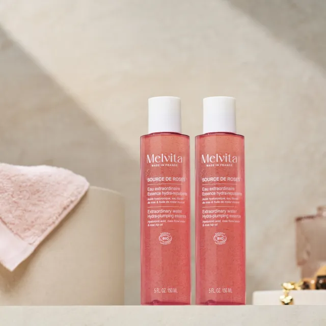 【Melvita 蜜葳特】凝水彈力精萃雙件組(彈力精萃露150mlx2)