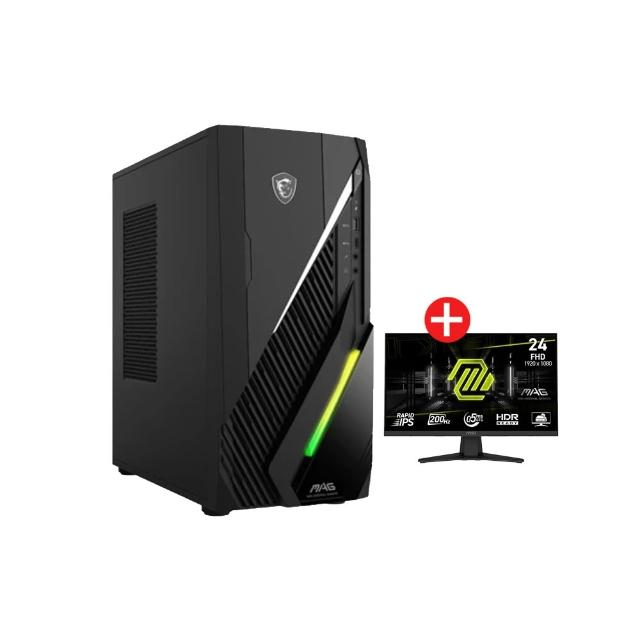 【MSI 微星】+24型200Hz螢幕★i5 RTX5060Ti-16G電競電腦(MAG Infinite E1/i5-12400F/16G/1TB SSD/W11H)