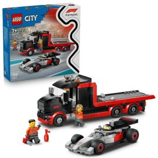 【LEGO 樂高】城市系列 60493 F1 展示用卡車與 Audi F1 賽車(賽車玩具 Formula 1 玩具 積木)