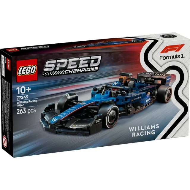 【LEGO 樂高】極速賽車系列 77249 Williams Racing FW46 F1賽車(一級方程式 威廉斯車隊 兒童玩具 跑車模型)