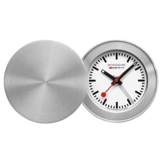 【MONDAINE 瑞士國鐵】Travel Alarm Clock 5公分旅行兩用鬧鐘64411