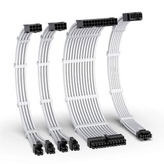 【EZDIY-FAB】12VHPWR/12V2X6 PSU編織延長線套件 適用50/40系列 16AWG電供延長線30cm-4件套