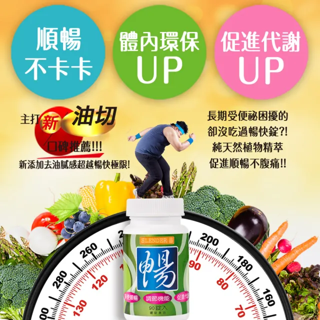 【DV 麗彤生醫】Slender暢快錠二代-專利配方升級版x6瓶(保健禮盒-90錠/瓶;酵素;排便順暢/促進腸道蠕動)