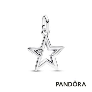 【Pandora 潘多拉】Pandora ME 璀璨星星大型吊飾-飾品/情人節禮物/生日禮/純銀