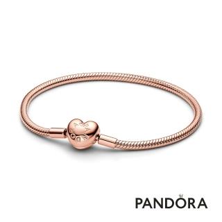 【Pandora 潘多拉】PANDORA Moments 心形釦蛇鏈