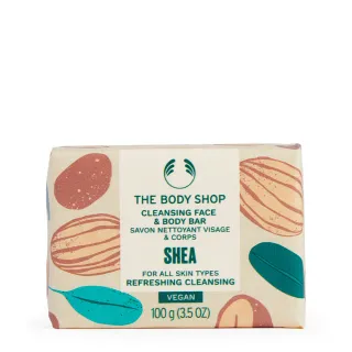 【THE BODY SHOP 美體小舖】乳油木果修護臉部&身體潔膚皂-100G(肥皂/香皂)