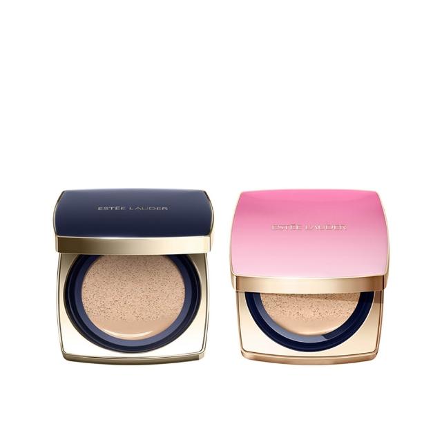 【Estee Lauder 雅詩蘭黛】粉持久完美鎖妝氣墊粉餅SPF45/PA+++x2(冰紛莓果限定版/一盒一蕊)